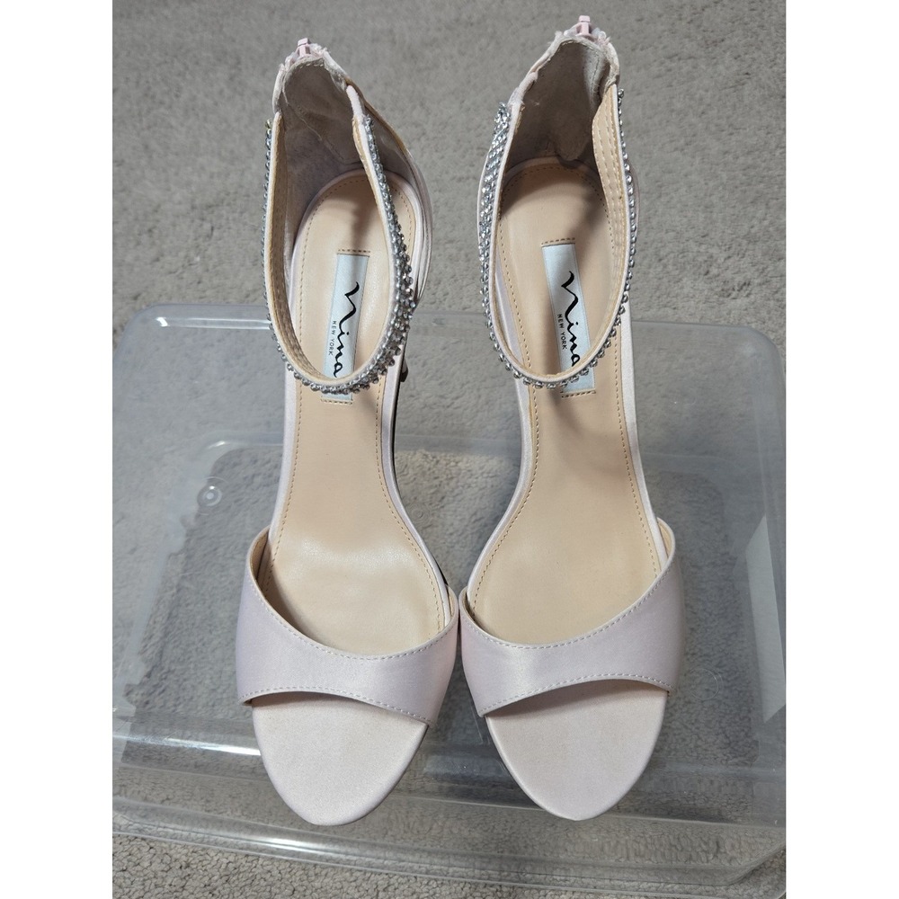 Nina New York high Heel Sandals Size 9.5 Dusty Rose Tan‎ color